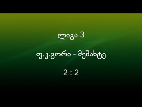 ლიგა 3. ფ.კ.გორი - მეშახტე   2:2