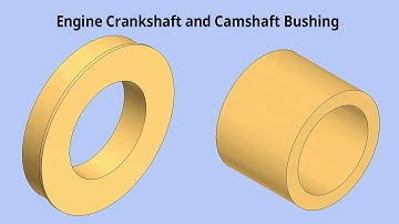Engine Crankshaft and Camshaft Bushing || Autodesk Inventor Tutorial