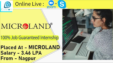 Congrats, Ketan | OJT Internship Trainee | 3.46LPA | Got Selected as System Admin in "MICROLAND"