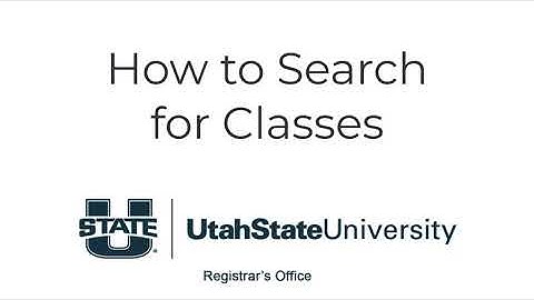 Search for classes in Banner Registration
