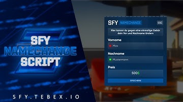 [FiveM/ESX] Namechange - sfy_namechange