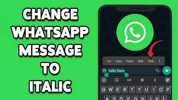 How To Change Whatsapp Message To Italic 2024 | Format Text, Make WhatsApp Messages Italic