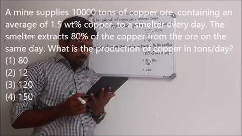 Question on production of copper - Solution (CSIR-NET December 2016 Part A)