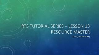 3.13 RTS Resource Master [UE4 - RTS Tutorial]
