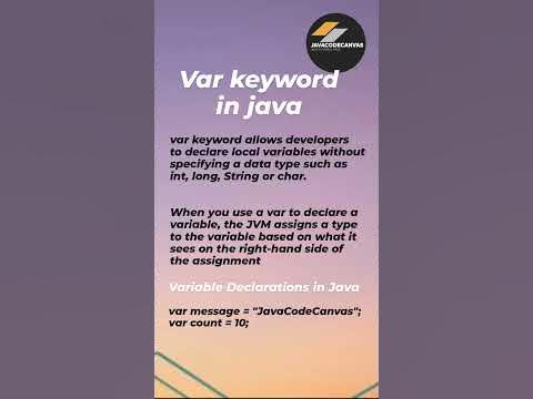 var keyword in java #java #interviewquestions #shortvideo #javatutorial ...