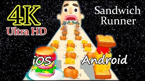Android, iOS Comparison Gameplay | Sandwich Runner Gameplay | 4K2160p