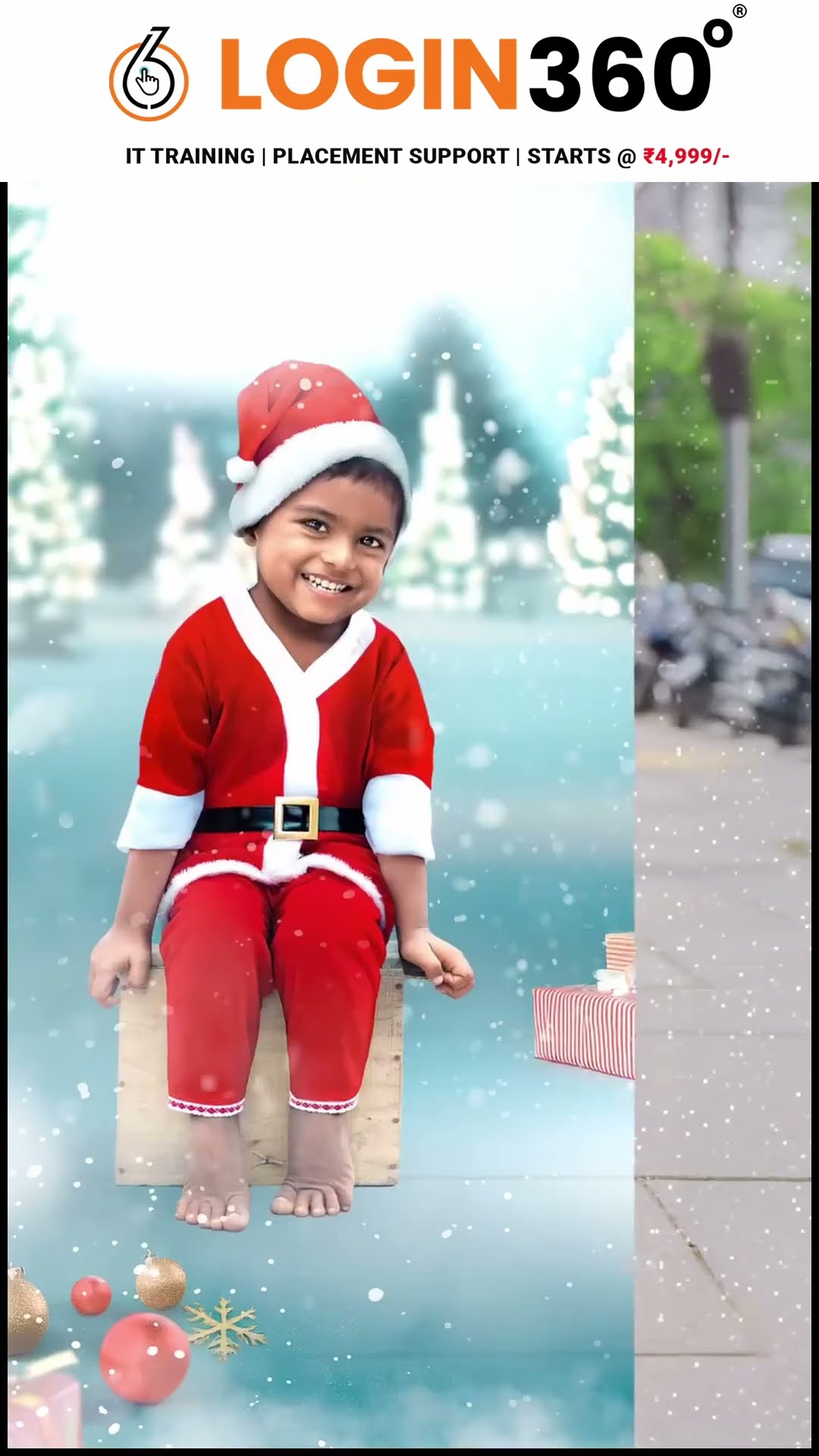 Wow ? 'இதுதாண்டா Christmas Celebration..' ? நெகிழ வைத்த குட்டி Santa Claus