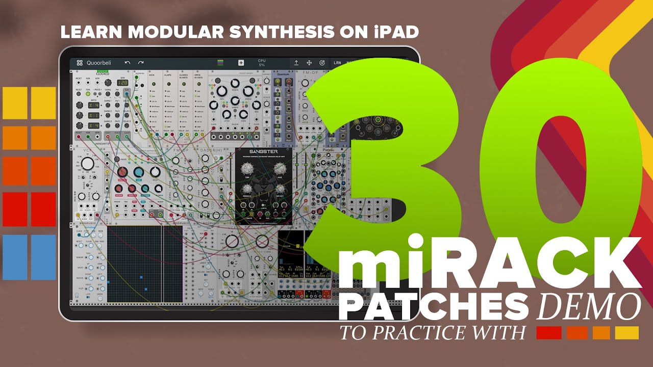 30 miRACK Patch Demos - Sound Design & Practice Pack