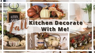 🍂FALL DECORATE WITH ME Part 2 | COZY FALL DECORATING IDEAS FOR KITCHEN 2021 | FALL FARMHOUSE DECOR