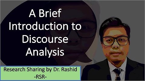 A Brief Introduction to Discourse Analysis