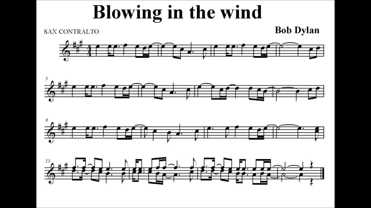 blowin in the wind composer