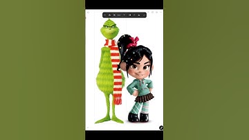 Vanellope as the Grinch part 2 #thegrinch #vanellope #christmasart #shorts