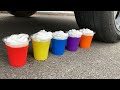 Experiment Car vs CocaCola, Fanta, Mirinda Balloons | Crushing Crunchy &amp; Soft Things by Car