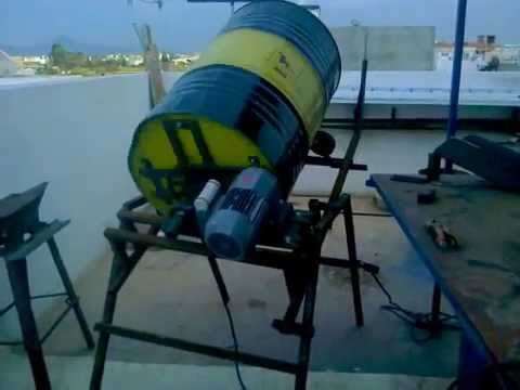 homemade cement mixer - YouTube