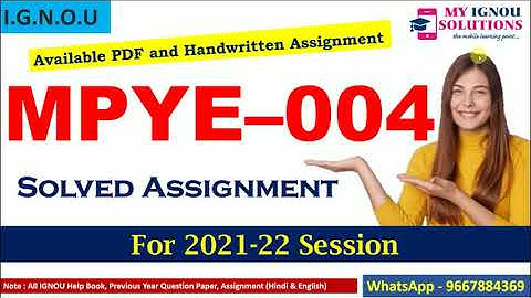 MPYE 004 Solved Assignment 2021-22 | Philosophy of Human Person | IGNOU Solved Assignment