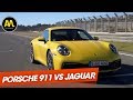 Duel  porsche 911 type 992 vs jaguar ftype svr 