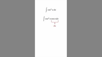 Integral of Odd Power of Cosine #maths #calculus #integration #integral #trignometry