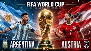 Argentina Vs Austria LIVE | FIFA World Cup 2026 LIVE | Lionel Messi LIVE | Argentina LIVESCORE