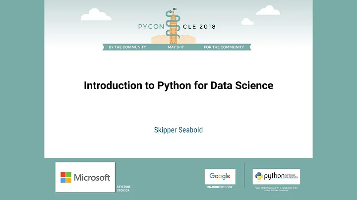Skipper Seabold - Introduction to Python for Data ...