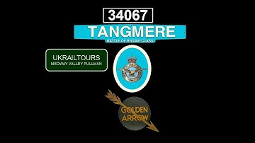34067 TANGMERE ON THE UKRAILTOURS PULLMAN