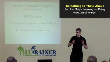 When to learn and when to DO! - Seminar Snip
