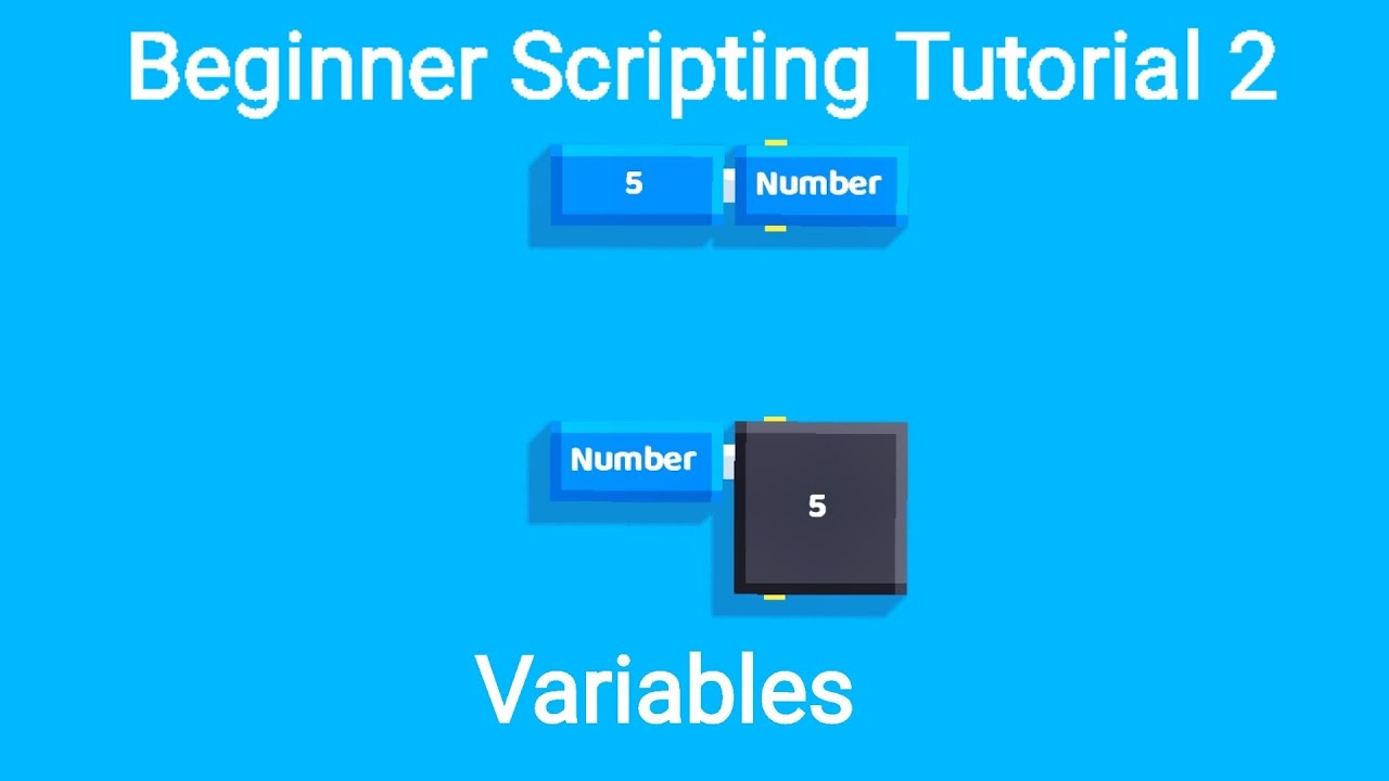 Beginner Scripting Tutorial 2-Variables - YouTube