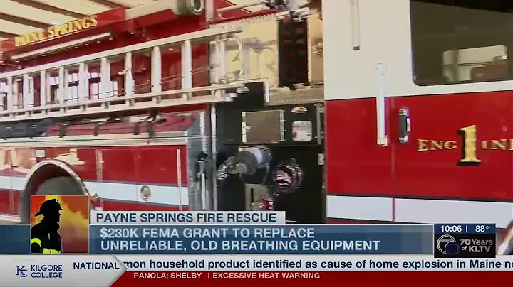‘Happy and shocked:’ Payne Springs VFD receives FEMA grant for new equipment