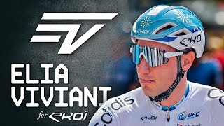 Elia Viviani regala la sua maglia di Campione Europeo • EKOÏ Cycling con Paolo Mei e Sylvain Georges