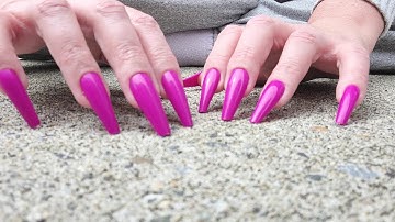 ASMR Fast Textured Scratching Outside  | No Talking | Long Nails | Lo-fi