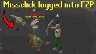 HE ACCIDENTALLY LOGGED INTO F2P AND LOST EVERYTHING | OSRS BEST HIGHLIGHTS - FUNNY MOMENTS | 186