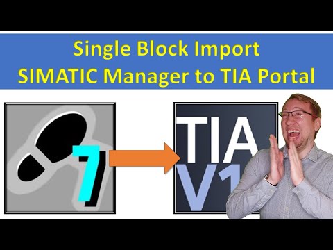 SIMATIC Manager single block export to TIA Portal