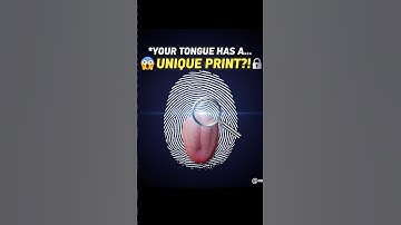 🤯 YOUR TONGUE HAS A UNIQUE BIOMETRIC PRINT #shockingfacts #shorts #didyouknow #viral