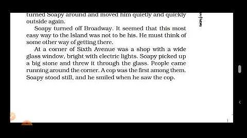 Class 7 ll ENGLISH LITERATURE ll The Cop and The Anthem: Explanation Part 2