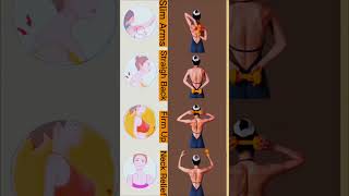 Slim Arms &amp; Straight Back Workout with Dumbbells | Fix Posture#fitness #gym #posturefix #backfat