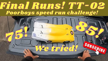Final run! TT-02 Poorboys speed run challenge! 2023 #rc #rccar #tt02 #tamiya  @poorboysrc