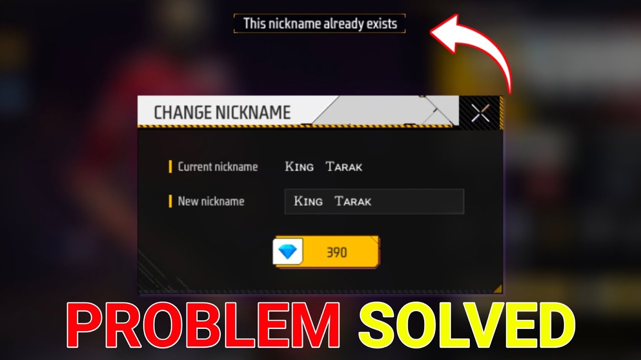 How To Solve Nickname Already Exists Problem Nickname Already Exists how-to-solve-nickname-already-exists-problem-nickname-already-exists