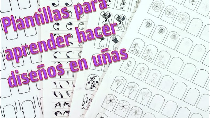 Plantillas para aprender hacer diseños en uñas - YouTube plantillas-para-aprender-hacer-dise-os-en-u-as-youtube