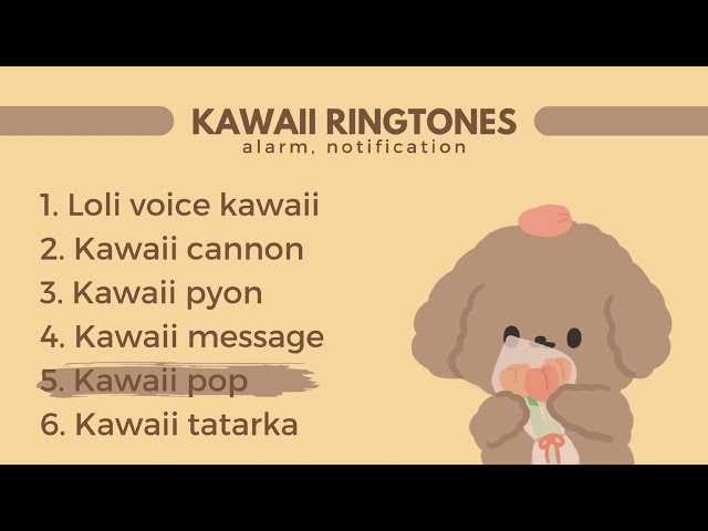 CUTE KAWAII RINGTONES, NOTIFICATIONS, SOUND EFFECT, ALARM🎶 class=