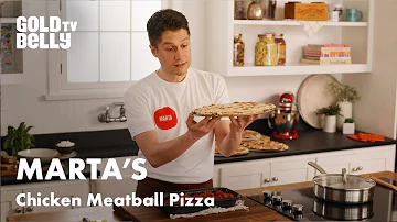 Roman-style Pizzeria Marta's Chef Prepares Wood-fired Pizza and Meatballs