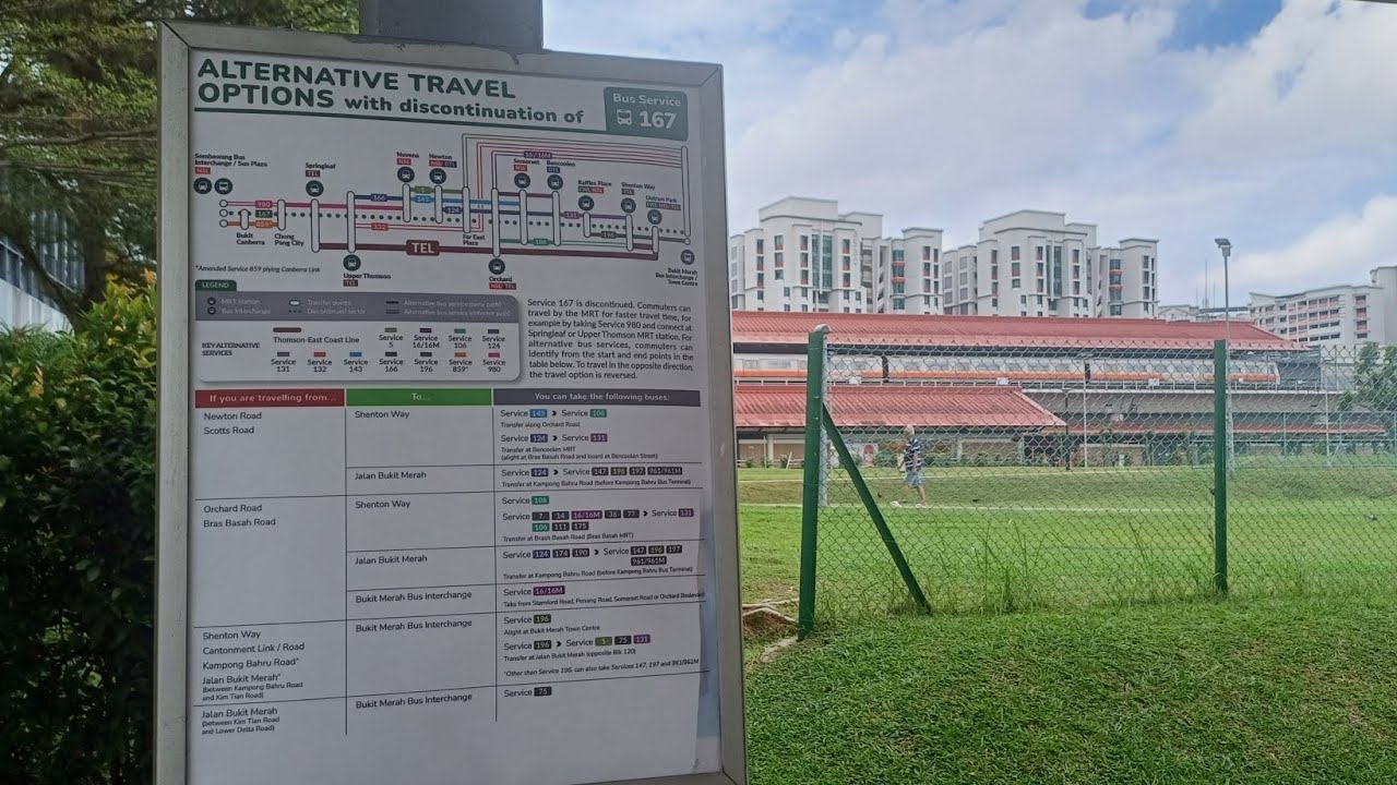 Tower Transit bus service 167 ride from Sembawang Int to Springleaf MRT ...