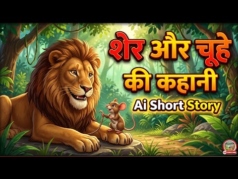 AI Story | Sher aur Chuha ki Kahani | Short AI Video | #cartoon | #aivideo | #trendingshorts 