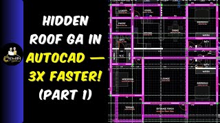 Create A General Arrangement Drawing Of A Hidden Roof Design In AutoCAD 3X Faster