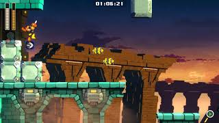 Qttsix｜Mega Man 11 - Block's Man Stage Speedrun route 5th Split