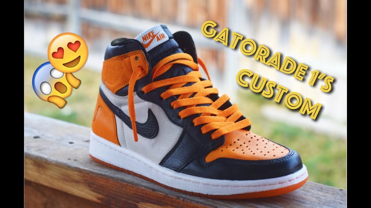 jordan 1 gatorade orange custom