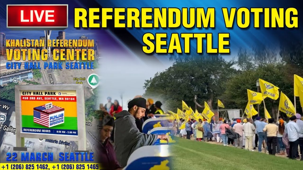 LIVE : 22-03-26 | REFERENDUM VOTING DAY SEATTLE (USA) | POLITICS PUNJAB TV