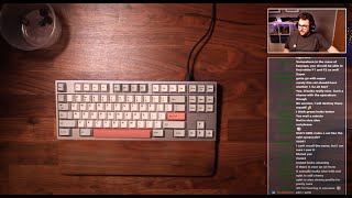 Keyboard building stream! KBD8xII with Lubed Gateron Inks! @mathewteague1