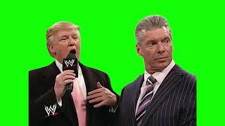 Green Screen Vince McMahon and Donald Trump Meme
