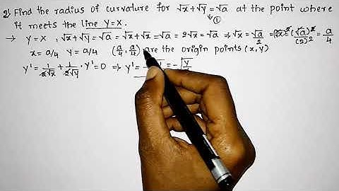 #2 Problem on the radius of curvature