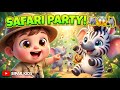 Safari Animal Dance Parade! 🐘🦓 | Dancing Animals Song for Kids | Fun Nursery Rhymes”