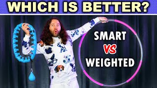 Smart Hula Hoops VS Weighted Hula Hoops Comparison Review (Which Is Best For Workouts & Weight Loss)